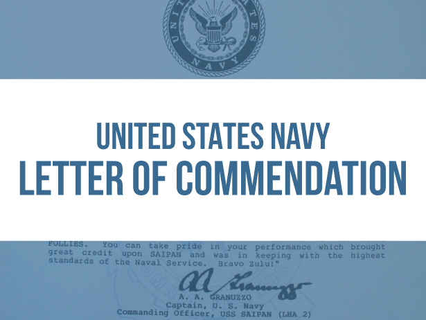 navy letter of commendation