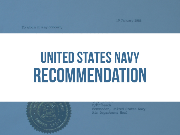 navy letter of recommendation