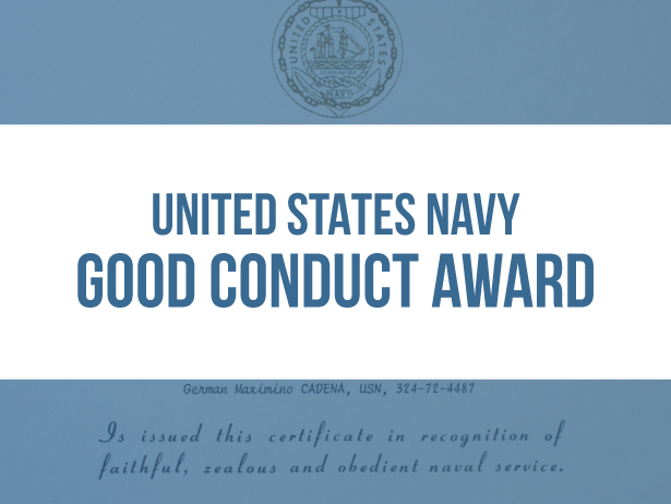 navy good conduct