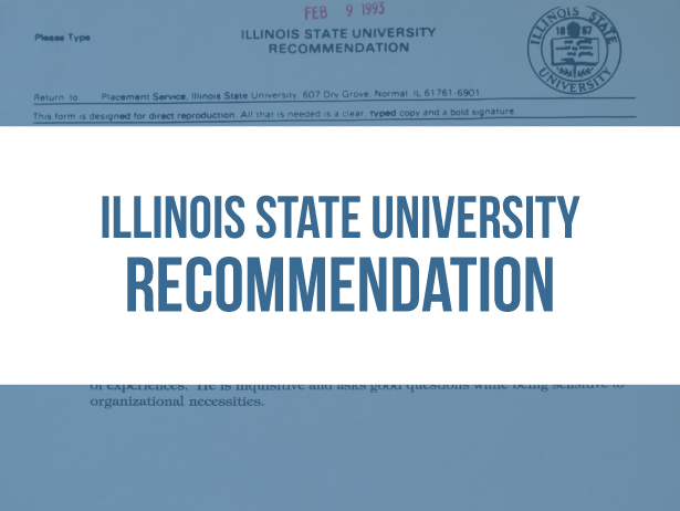 isu letter of recommendation