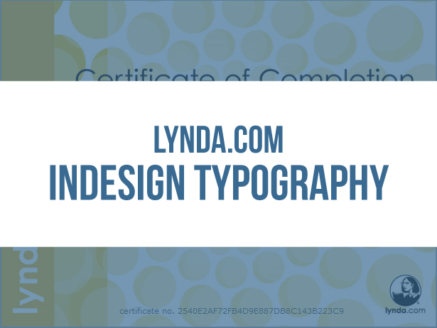 indesign typography